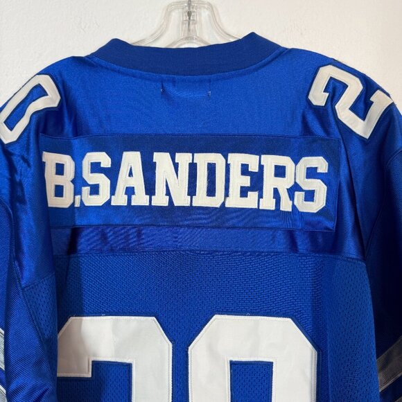 Mitchell & Ness Barry Detroit Lions Throwback Jersey Sanders Size 54 NFL Blue - Picture 4 of 9